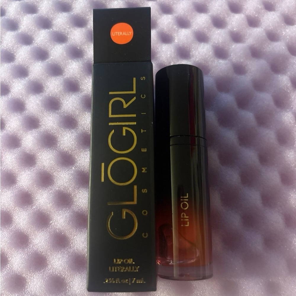 Orange Lip Balm Gloss with Glossy Finish